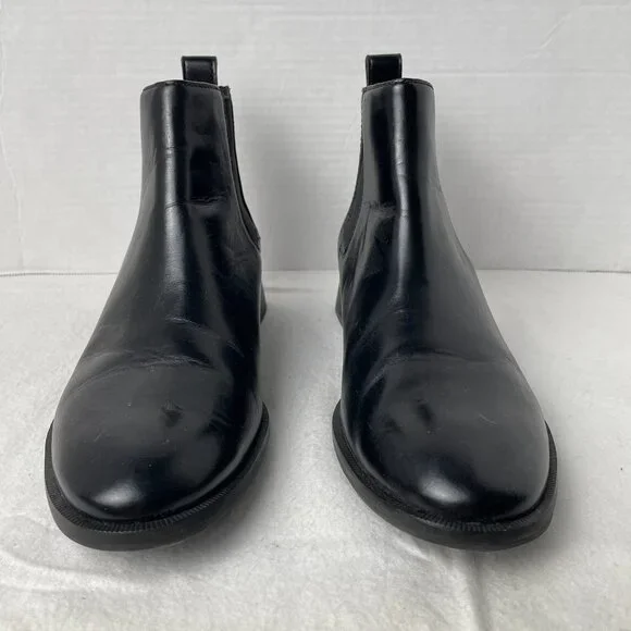 Tory Burch Black Leather Slip-on Ankle Boot - Picture 3 of 9